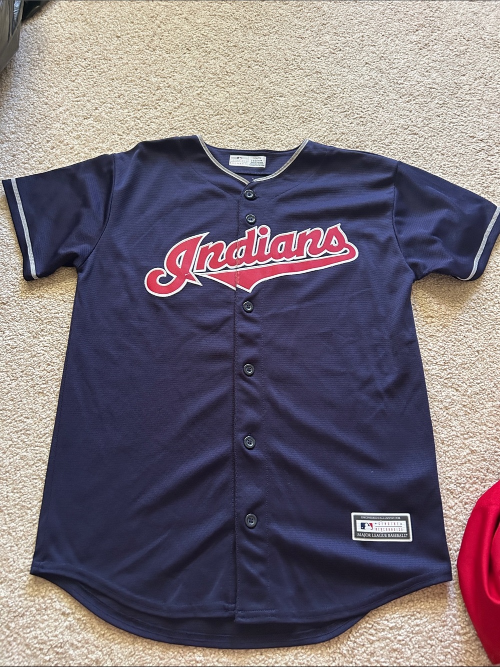 Cleveland Indians Linder youth large jersey
